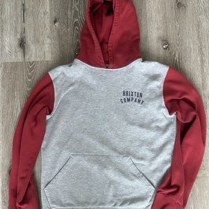 Britton Small Red and Grey Hoodie